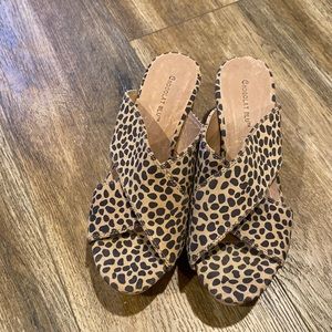 Chocolate Blu wedge sandals